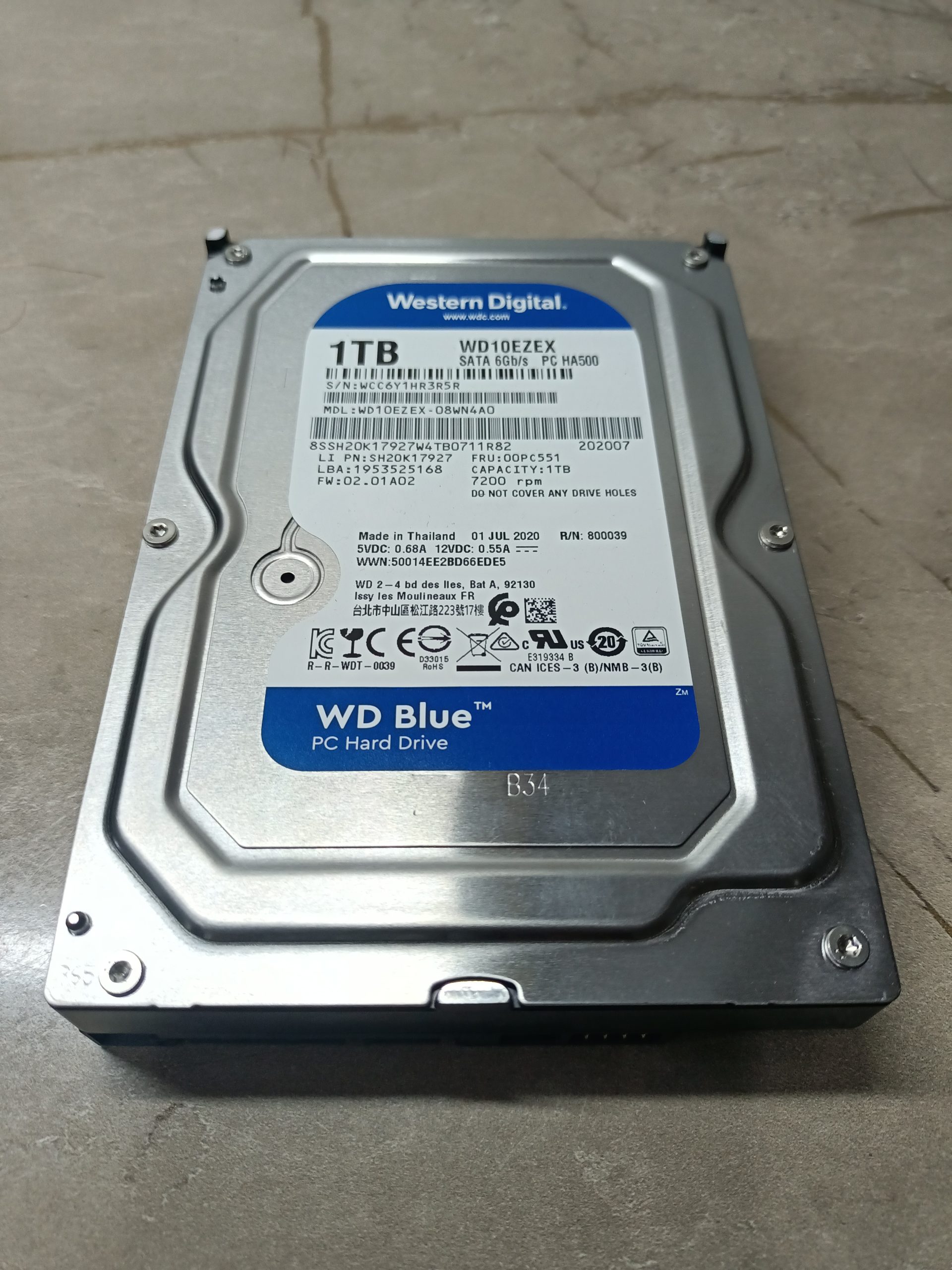 western digital 1 tb hard pc