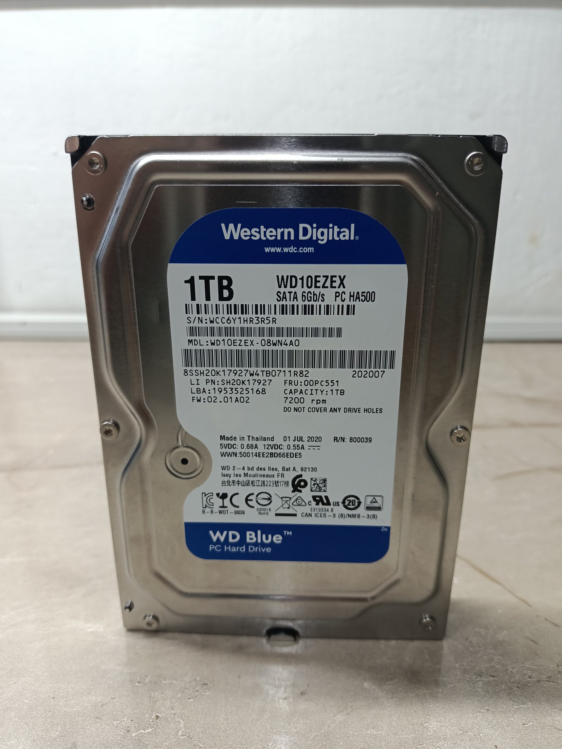 WD Blue 1TB PCHard Disk For Computer Desktop & Tower