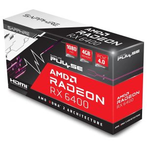 Sapphire PULSE AMD Radeon RX 6400 Video Graphics Card, 4GB GDDR6 64-Bit, PCI-Express 4.0x4, 11315-01-20G