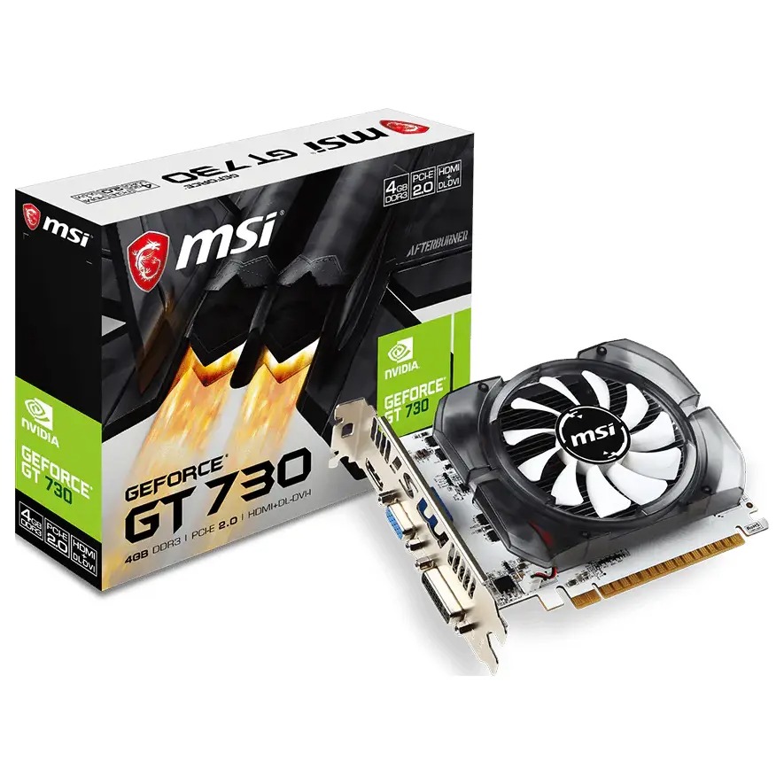 MSI NVIDIA GeForce GT 730 Video Graphics Card 4GB DDR3 PCI Express 2.0 N730-4GD3V2 - Image 4
