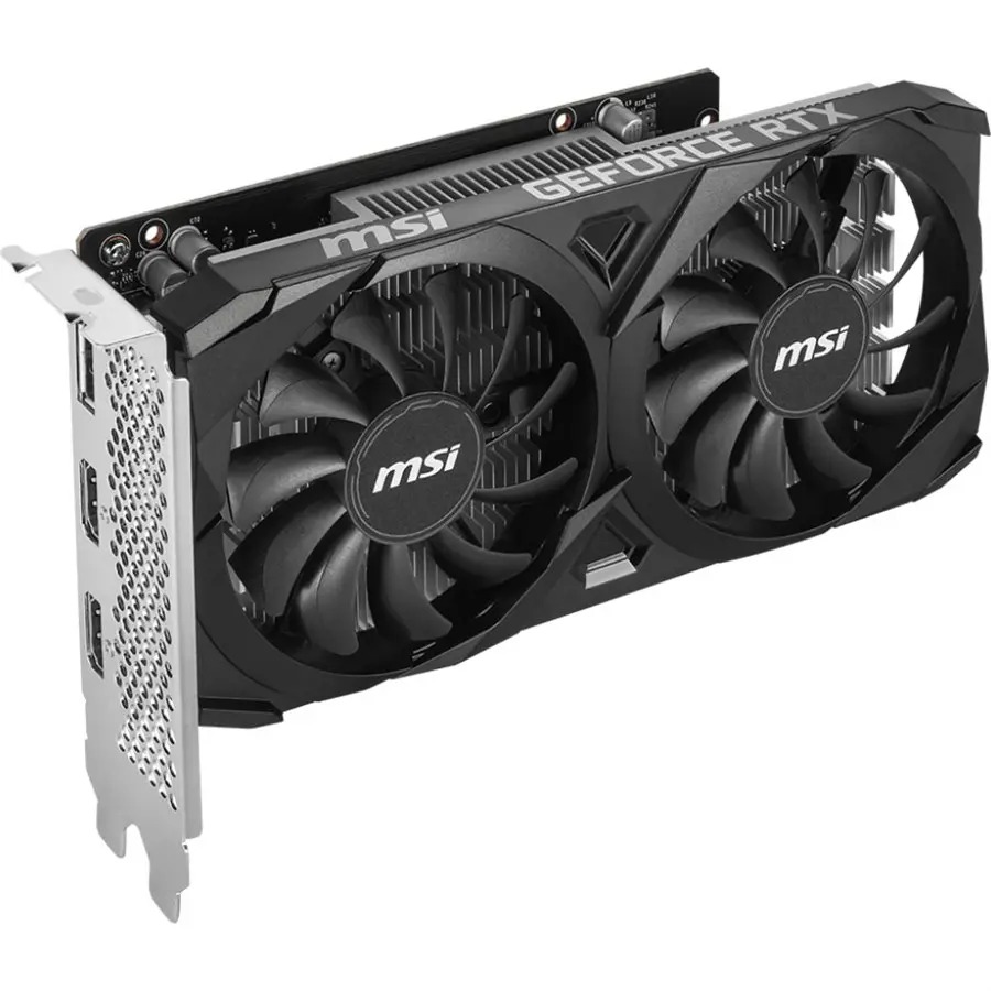MSI GeForce RTX 3050 VENTUS 2X 6G OC Video Graphics Card, 6GB GDDR6, Boost Clock 1492MHz, 14Gbps, HDMI 2.1 4K@120Hz, DisplayPort 1.4a, Dual Fan Cooling - Image 2