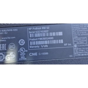 HP ProBook 650 G2 CIRCUS-6050A2723701-MB-A02 TESTED OKOK