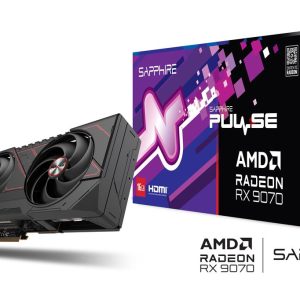 Sapphire Pulse AMD Radeon RX 9070 Gaming Graphics Card with 16GB GDDR6, AMD RDNA 4